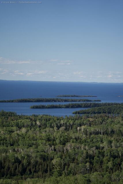 Wilderness landscape on Isle Royale National Park, Michigan