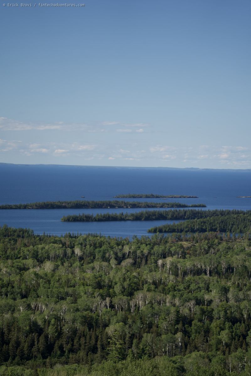Wilderness landscape on Isle Royale National Park, Michigan