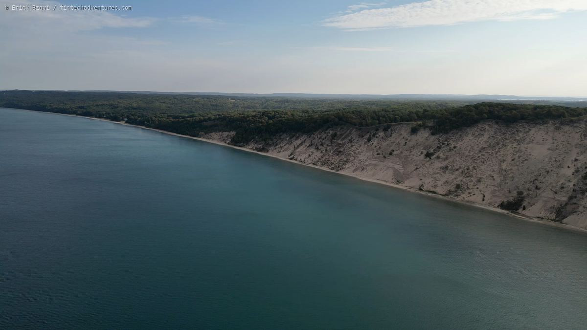 Lake Michigan shoreline near Little Traverse Lake in northern Michigan