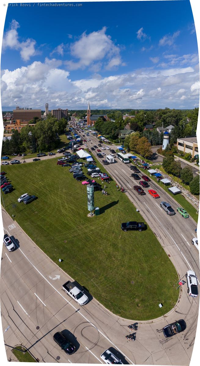 Panoramic view in Pontiac, Michigan