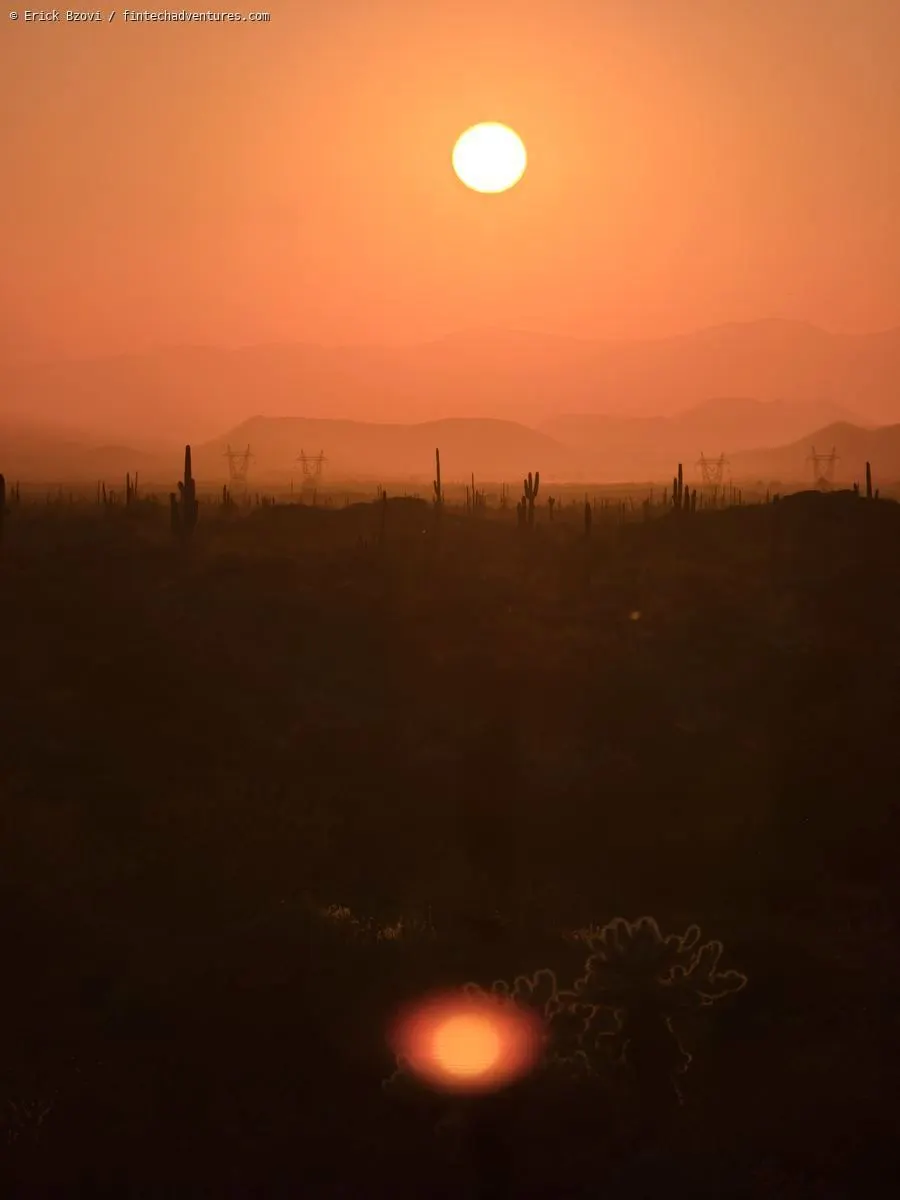 Sonoran Desert sunset near Scottsdale